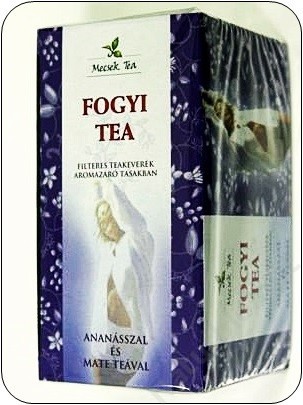 Fogyi tea ananásszal és mate teával, 0,02 kg